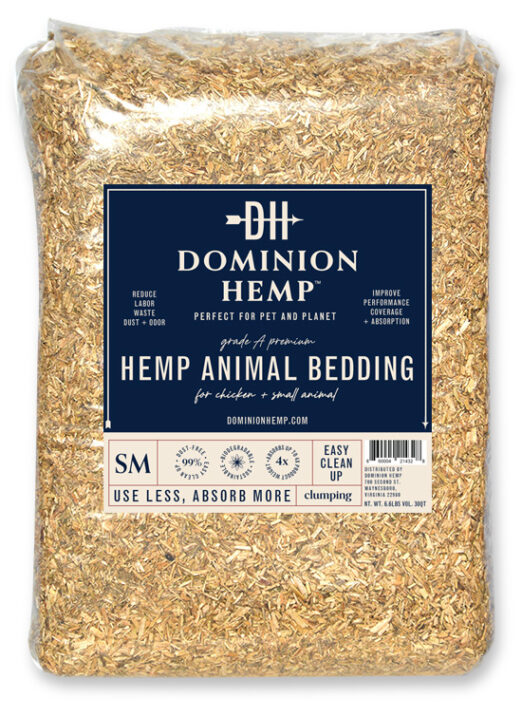 Dominion Hemp Animal Bedding, 30 quart bag